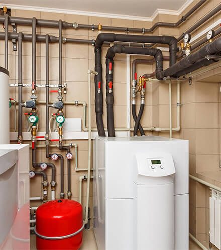 New boiler & pipework