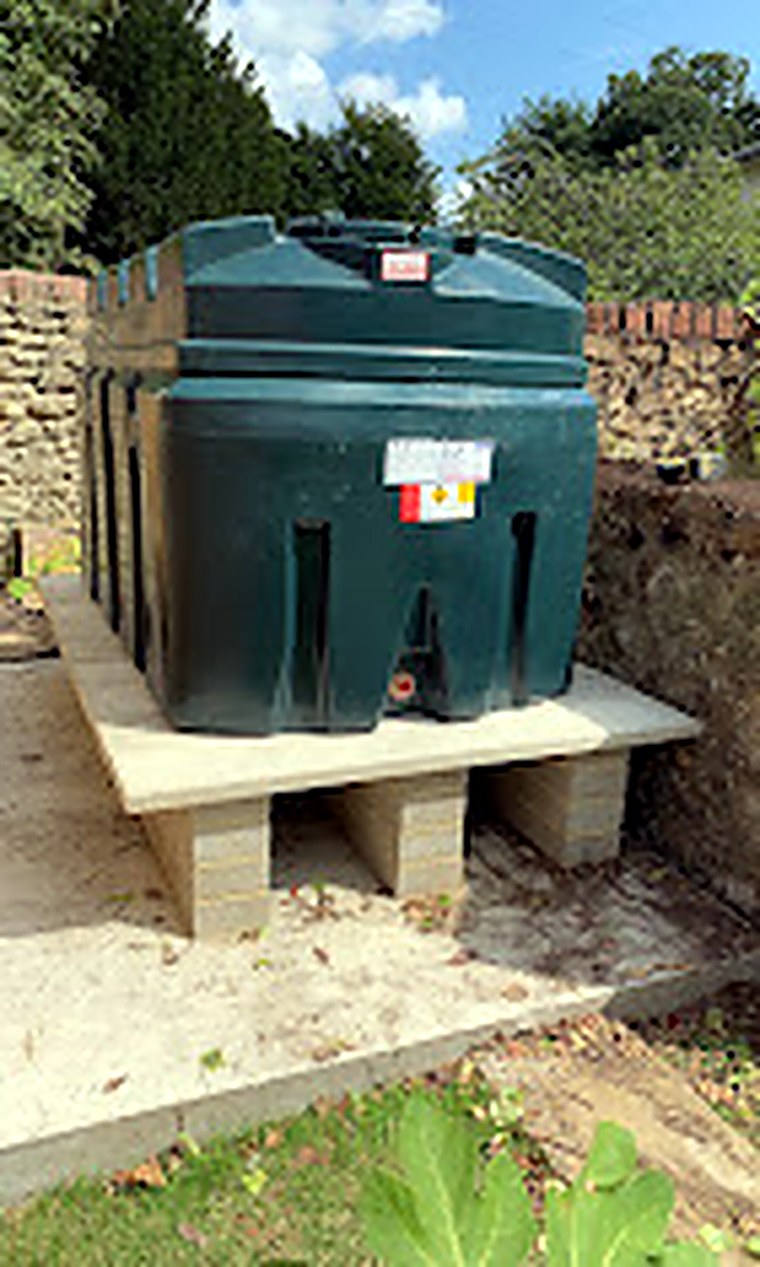 Oil tank install